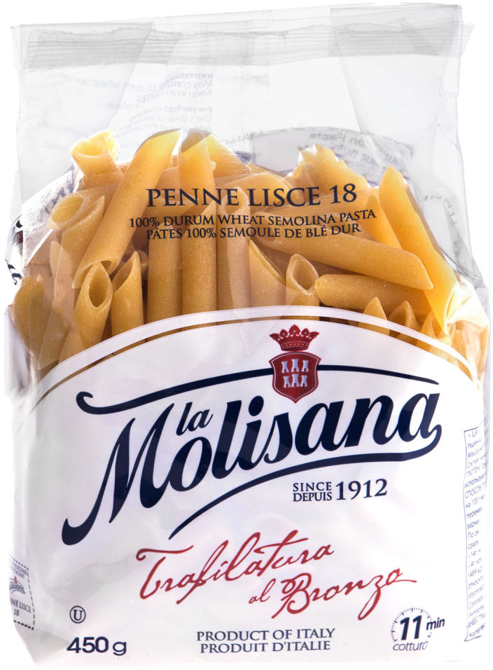 

Макароны La Molisana Penne Lisce №18 450 г