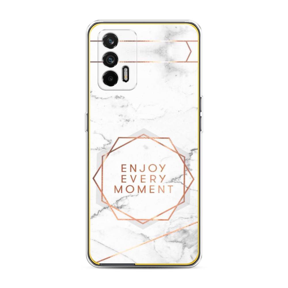 

Чехол Awog на Realme GT "Enjoy every moment мрамор", Разноцветный, 256350-7