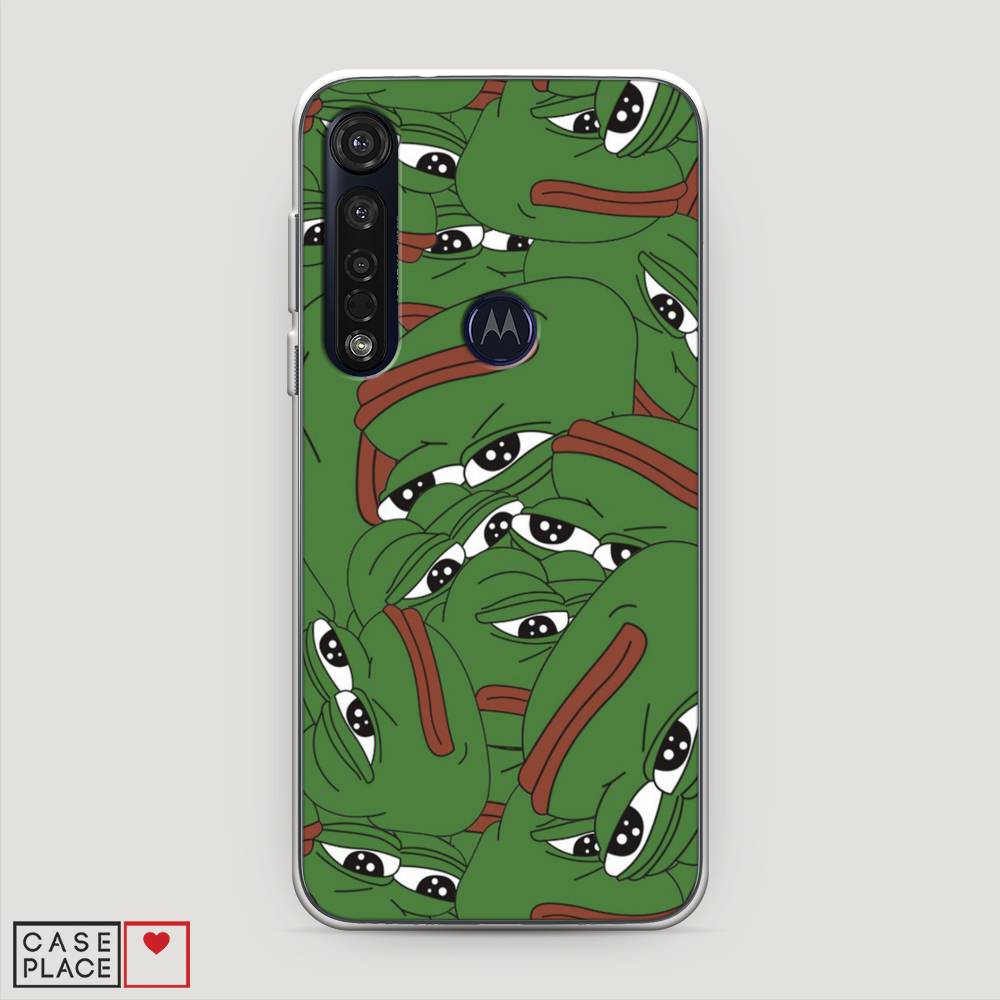 

Чехол Awog на Motorola Moto G8 Plus "Печальный frog", Разноцветный, 241450-9