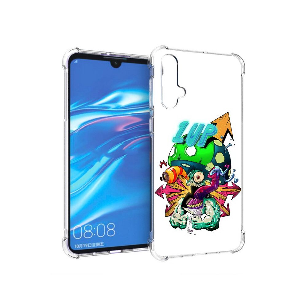 

Чехол MyPads Tocco для Huawei Nova 5 сильный гриб абстракция, Прозрачный, Tocco