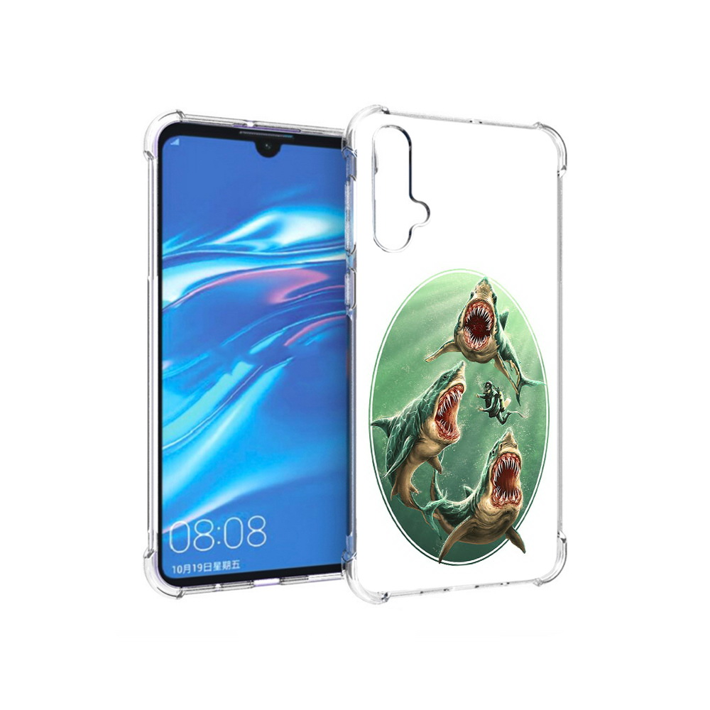 

Чехол MyPads Tocco для Huawei Nova 5 синяя бездна, Прозрачный, Tocco