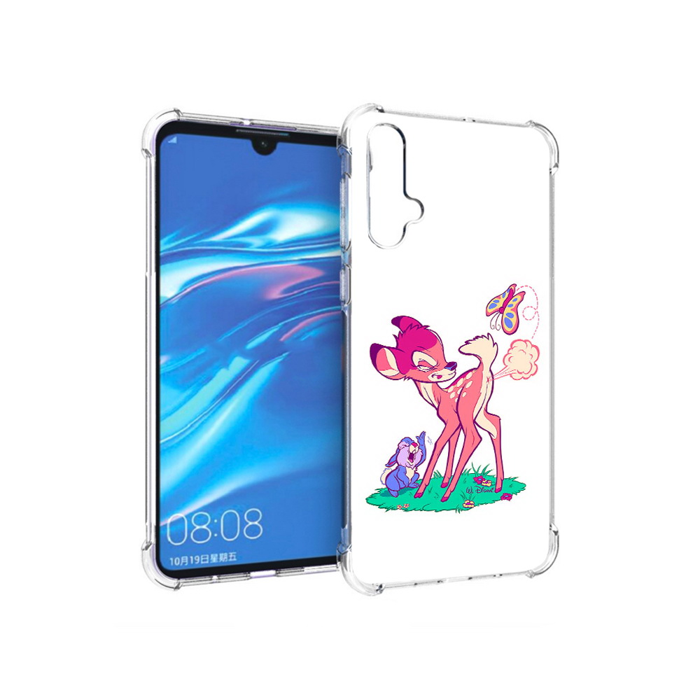 

Чехол MyPads Tocco для Huawei Nova 5 смешной олененок, Прозрачный, Tocco