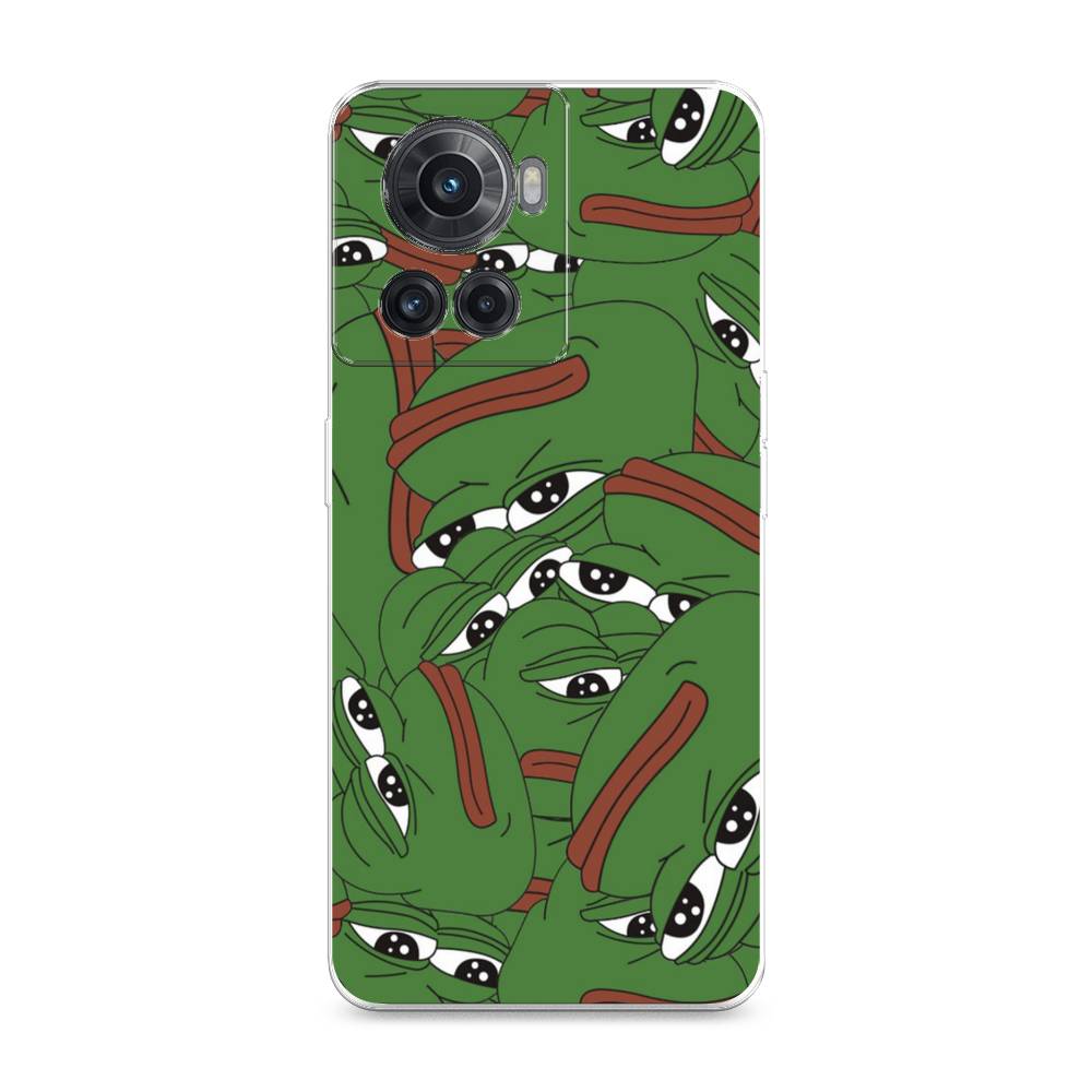 

Чехол Awog на OnePlus Ace / ВанПлас Ace "Печальный frog", Разноцветный, 153050-9