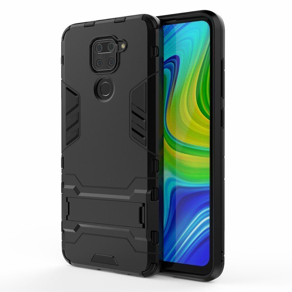 фото Чехол противоударный armor case для xiaomi redmi note 9, черный grand price