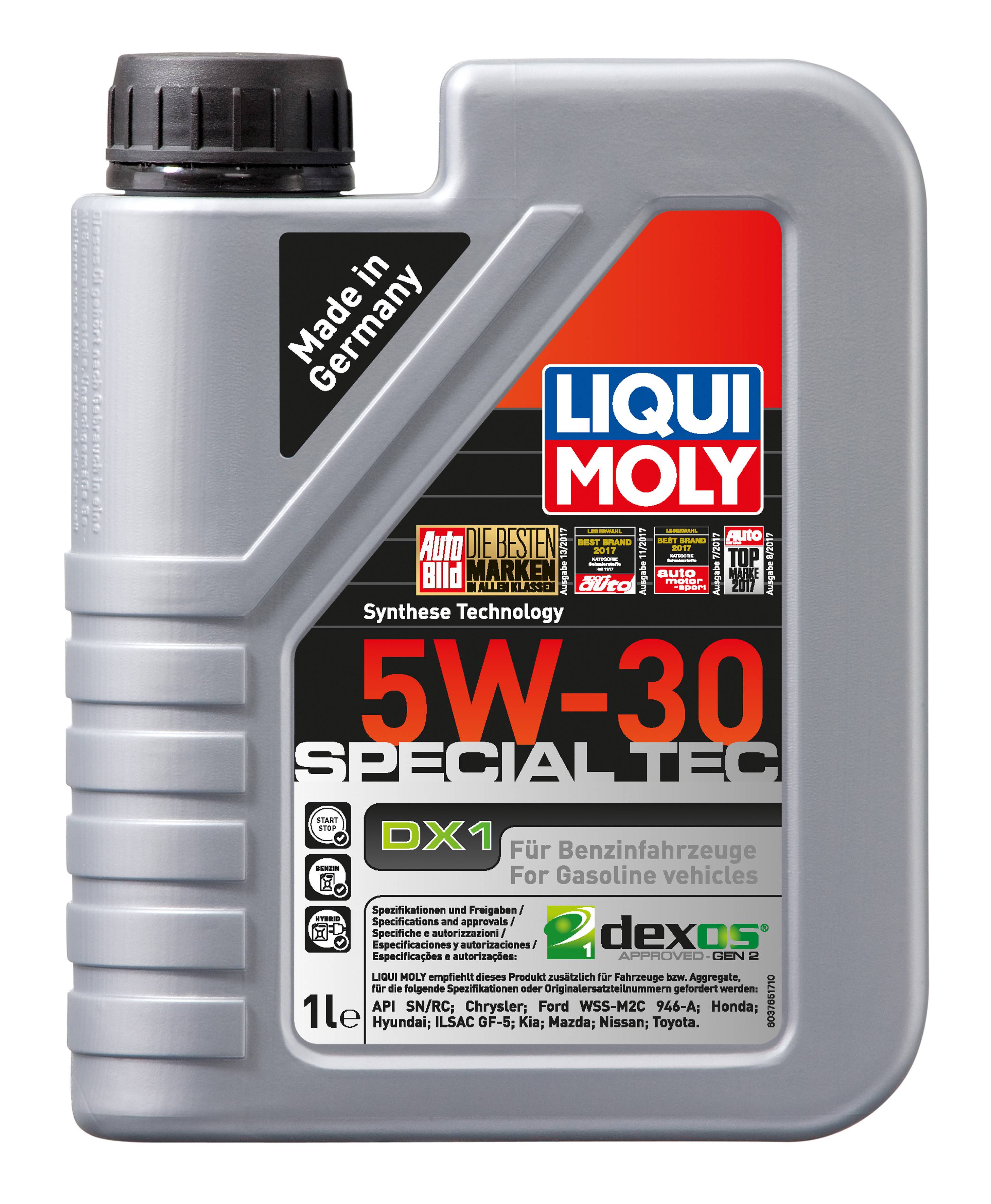 

Моторное масло LIQUI MOLY синтетическое Special Tec DX1 5W30 1л