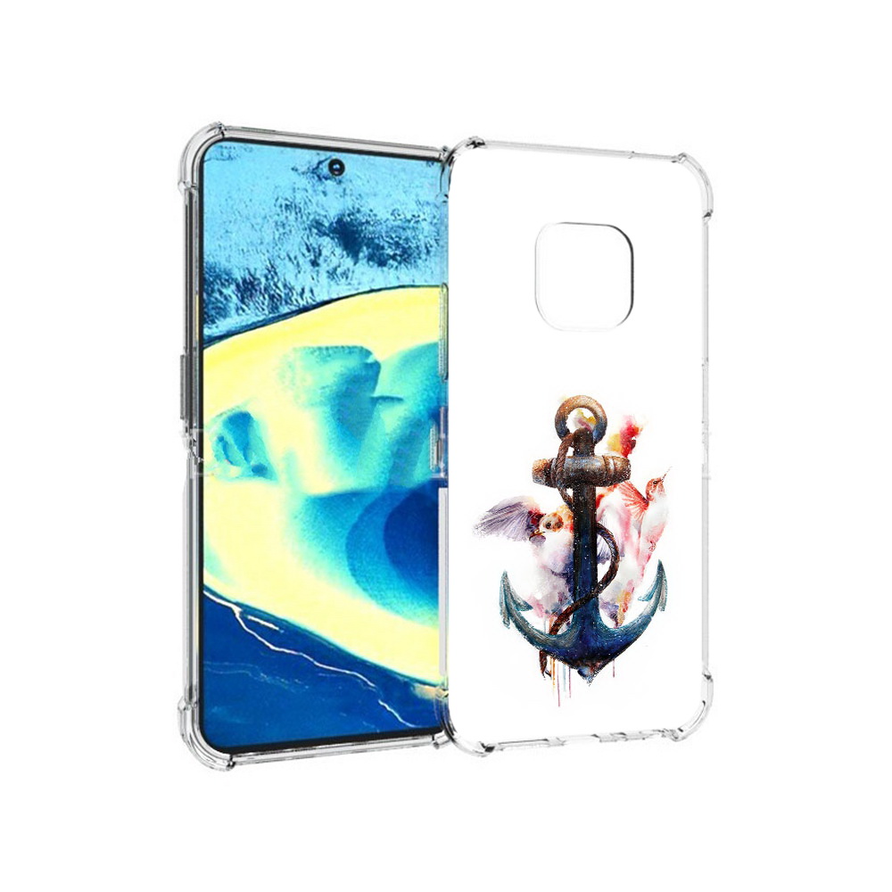 

Чехол MyPads Tocco для Nokia XR20 якорь с птицами (PT161671.111.703), Прозрачный, Tocco