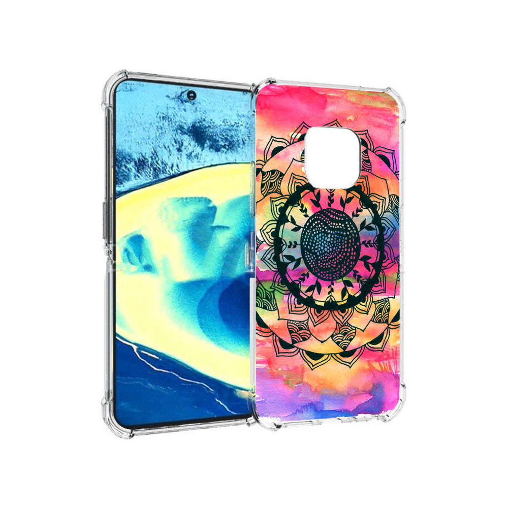 

Чехол MyPads Tocco для Nokia XR20 яркая абстракция круглый цветок (PT161671.111.704), Прозрачный, Tocco