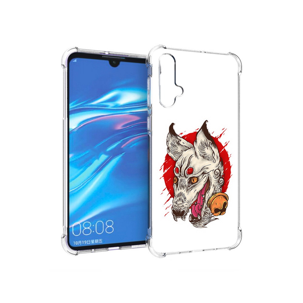 

Чехол MyPads Tocco для Huawei Nova 5 страшная собака, Прозрачный, Tocco
