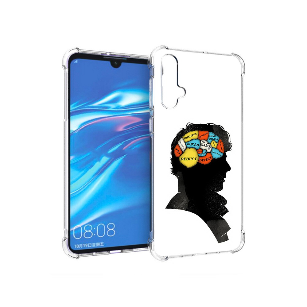 

Чехол MyPads Tocco для Huawei Nova 5 темный рисунок, Прозрачный, Tocco