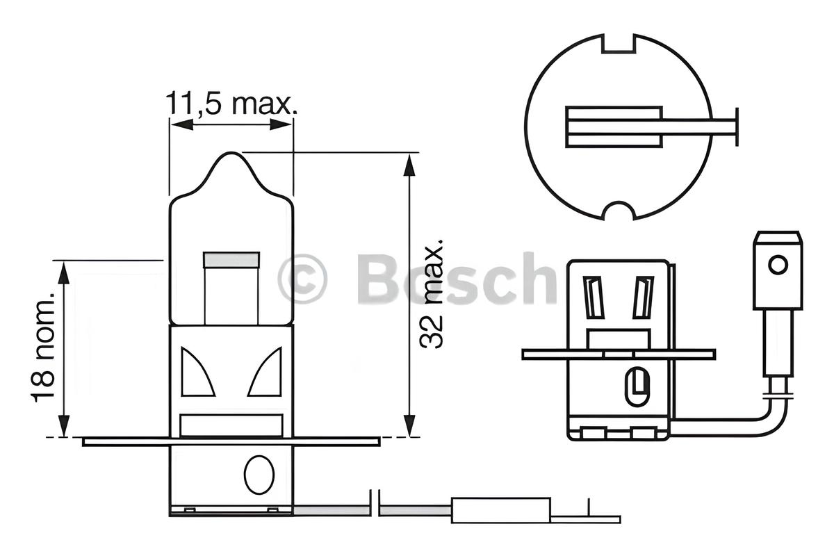 ЛАМПА H3 12V 55W PURE LIGHT (CB)