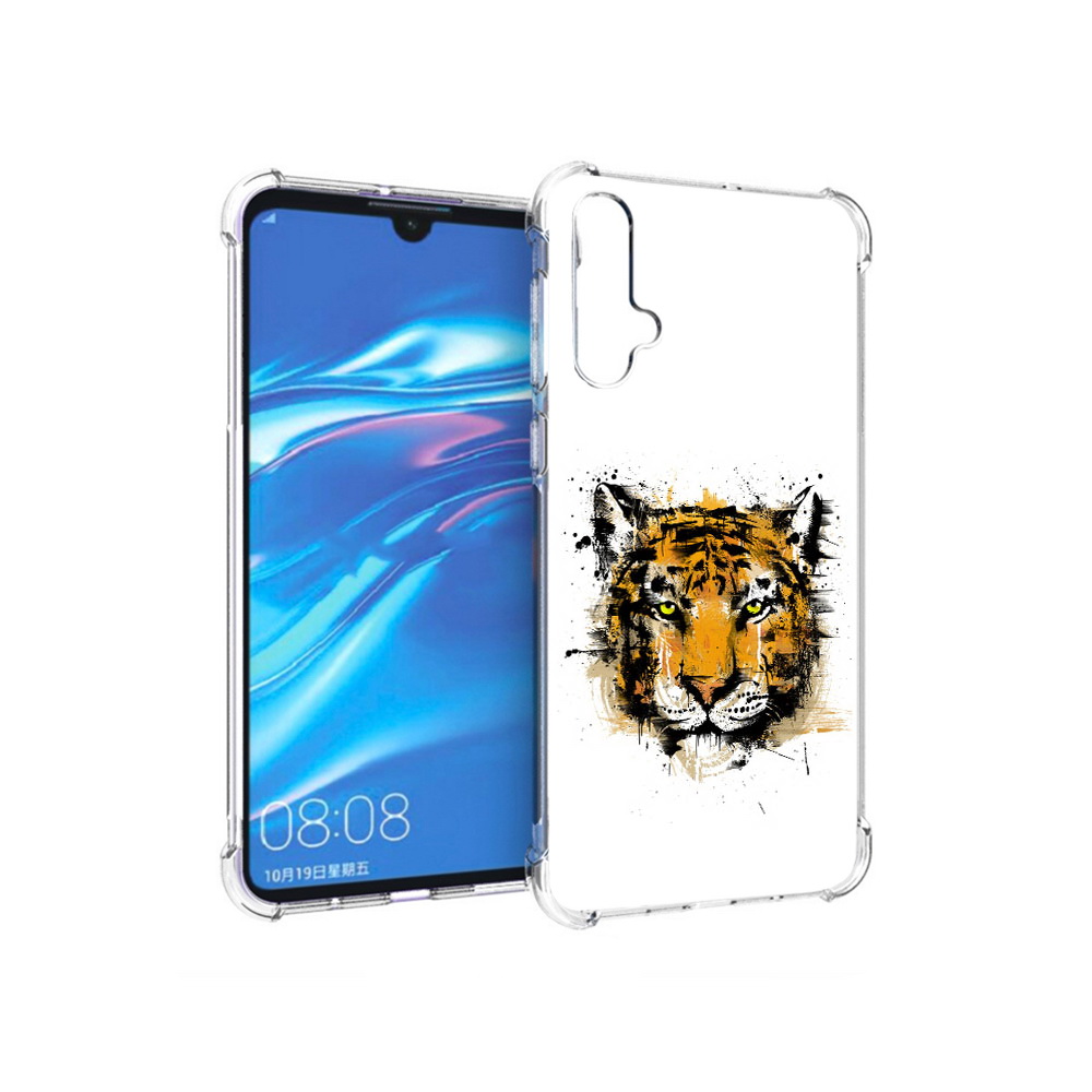 

Чехол MyPads Tocco для Huawei Nova 5 тигруля, Прозрачный, Tocco