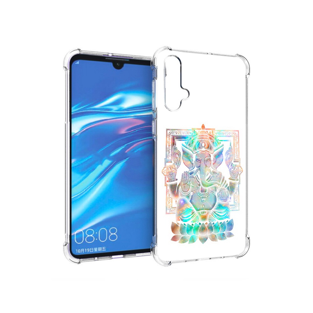 

Чехол MyPads Tocco для Huawei Nova 5 умный слон, Прозрачный, Tocco