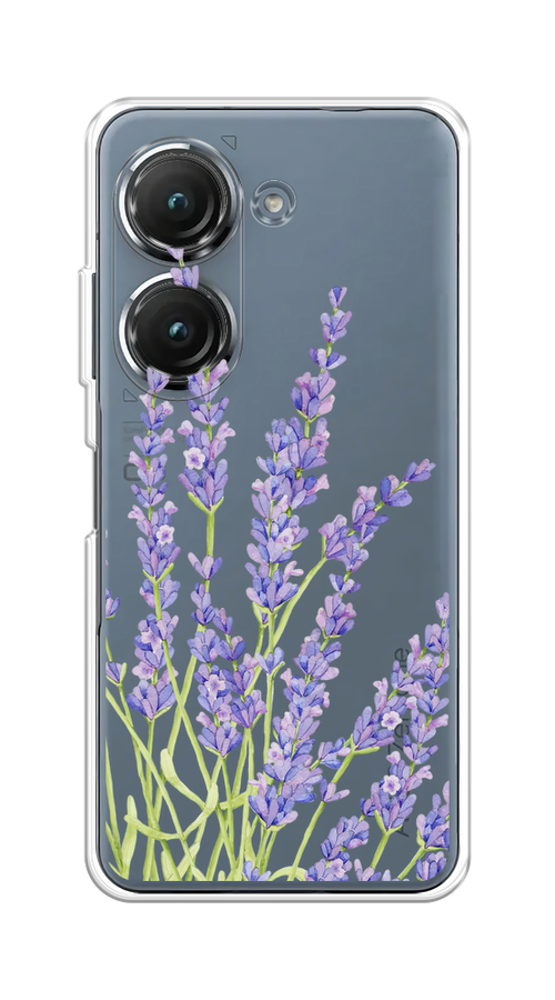 

Чехол на Asus ZenFone 9/ZenFone 10 "Лавандовые стебли", Фиолетовый;зеленый, 44850-1