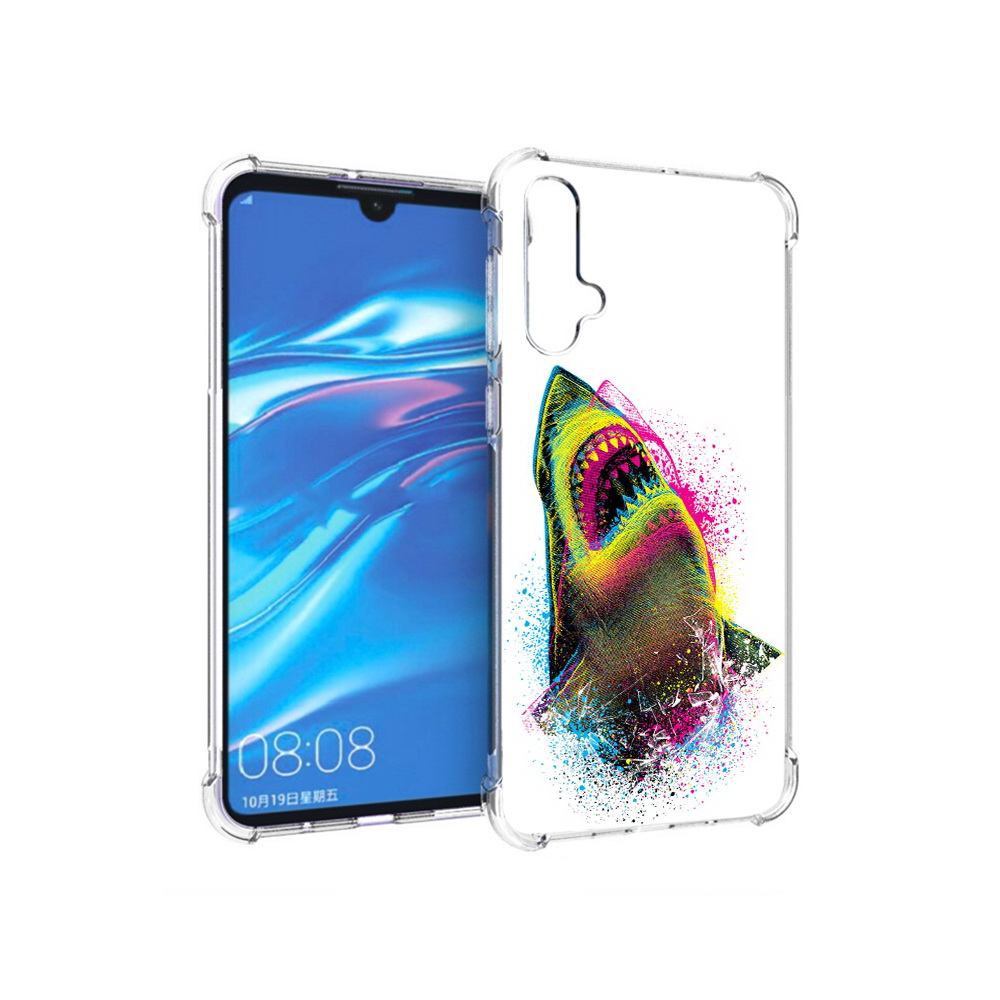 

Чехол MyPads Tocco для Huawei Nova 5 челюсти-2, Прозрачный, Tocco