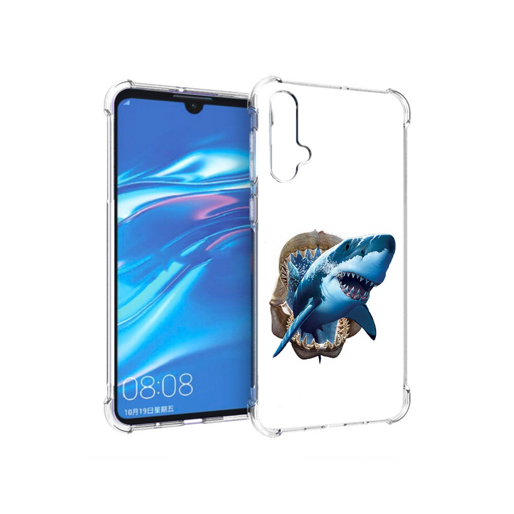 

Чехол MyPads Tocco для Huawei Nova 5 челюсти, Прозрачный, Tocco