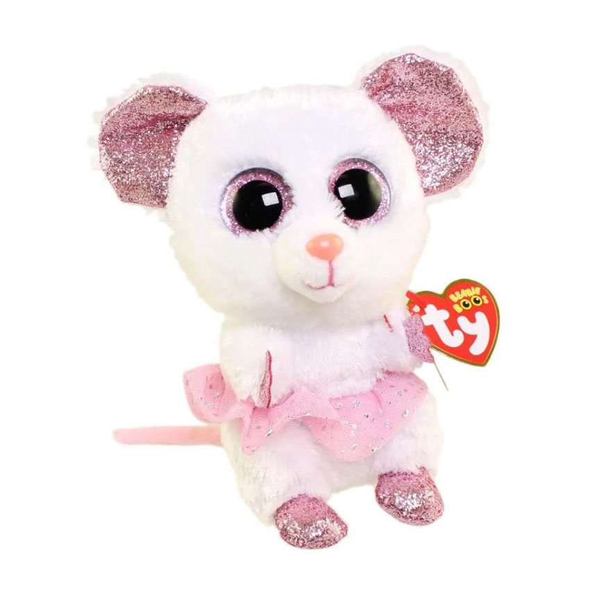 

Игрушка мягкая TY Beanie Boo's Мышь- балерина - Nina 25 см, 36488, Белый, Мышь - балерина - Nina, 36488