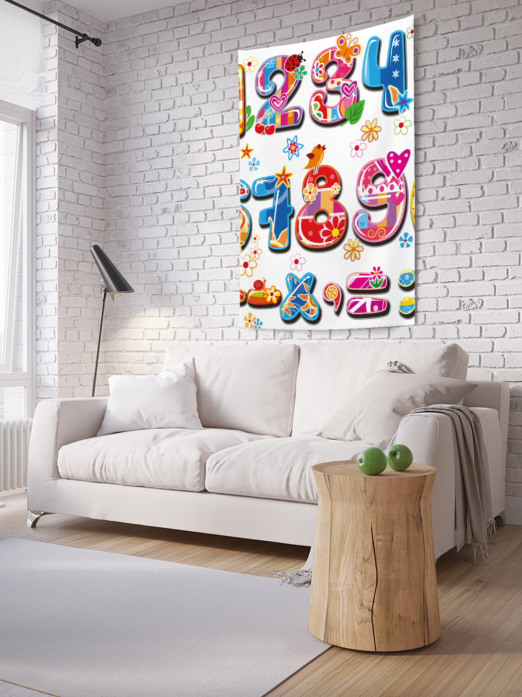 

Вертикальное фотопанно на стену JoyArty Веселые цифры 150x200 см, Веселые цифры
