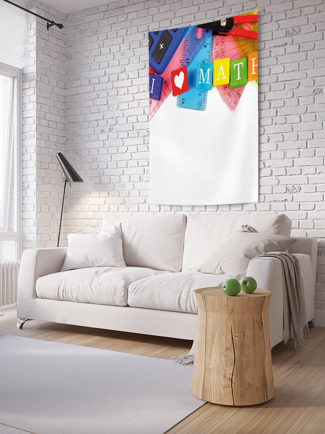 

Вертикальное фотопанно на стену JoyArty Я люблю математику 150x200 см, Я люблю математику