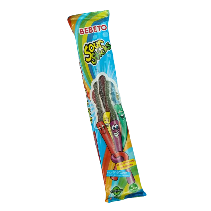 

Жевательный мармелад BEBETO SOUR STICKS, со вкусом тутти-фрутти, 35 г