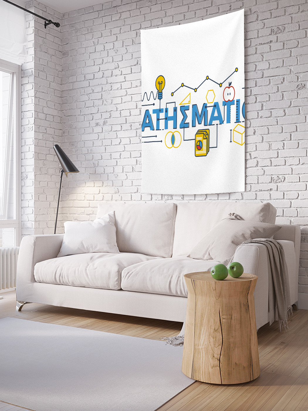 

Вертикальное фотопанно на стену JoyArty Занимательная математика 150x200 см, Занимательная математика