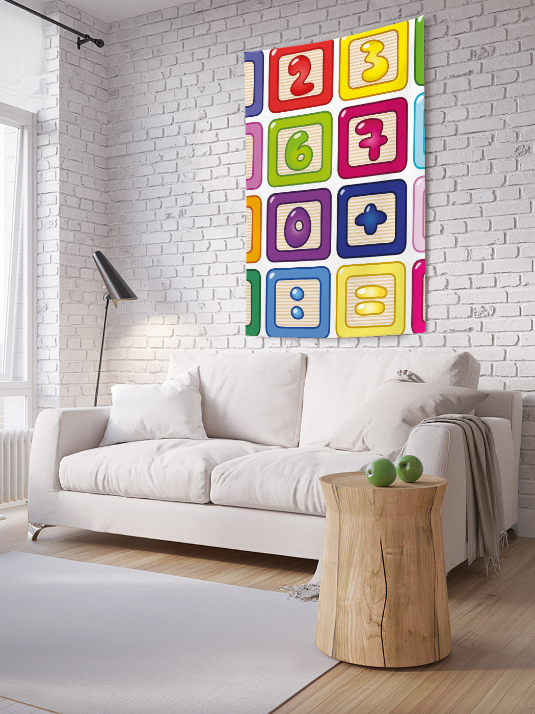 

Вертикальное фотопанно на стену JoyArty Векторные цифры 150x200 см, Векторные цифры