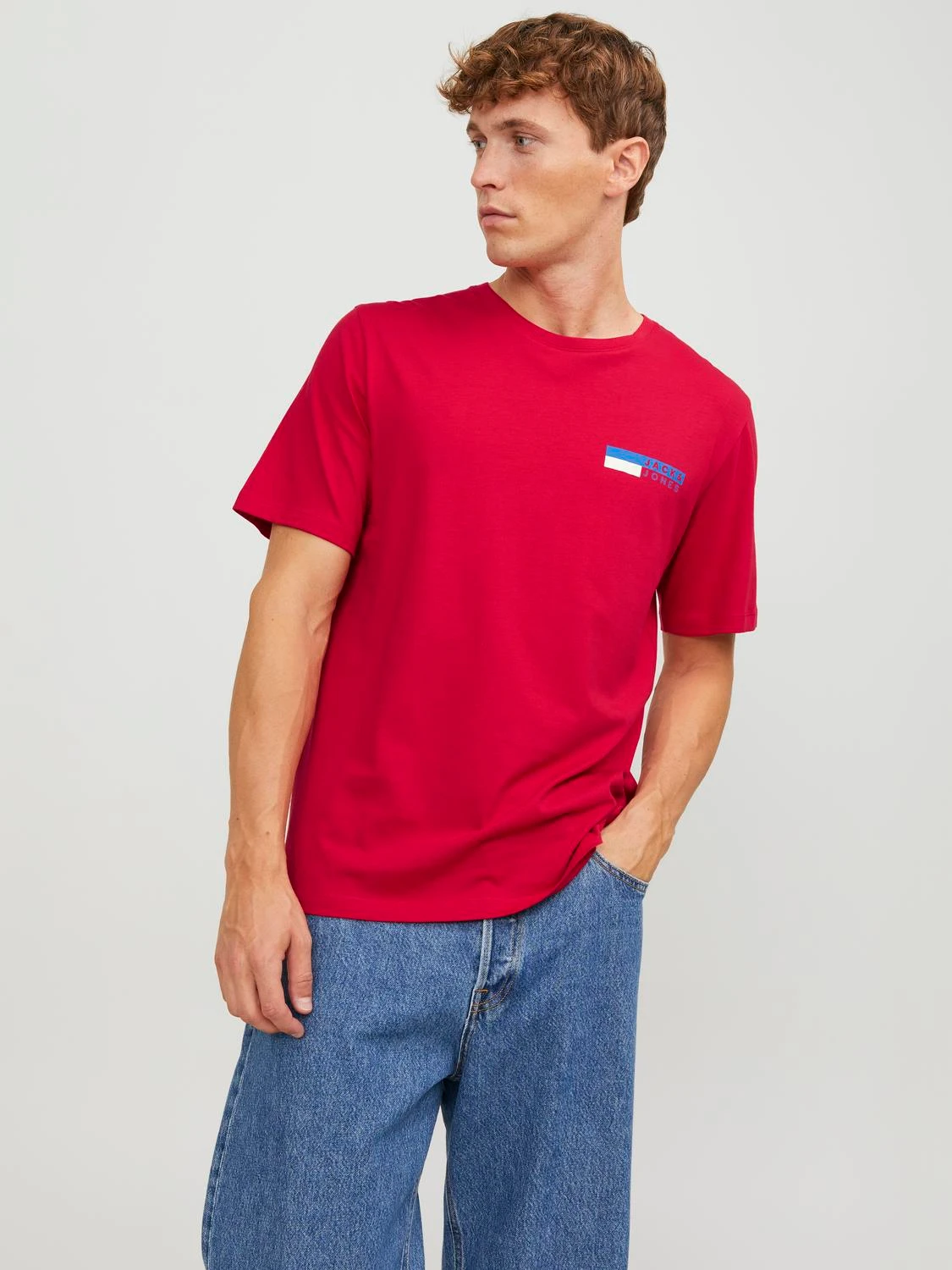 

Футболка мужская Jack & Jones 12233999 красная XS, Красный, 12233999