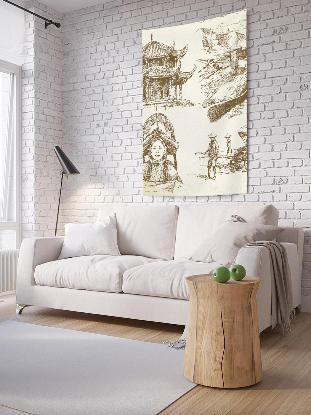 

Вертикальное фотопанно на стену JoyArty Символы Китая 150x200 см, Символы Китая