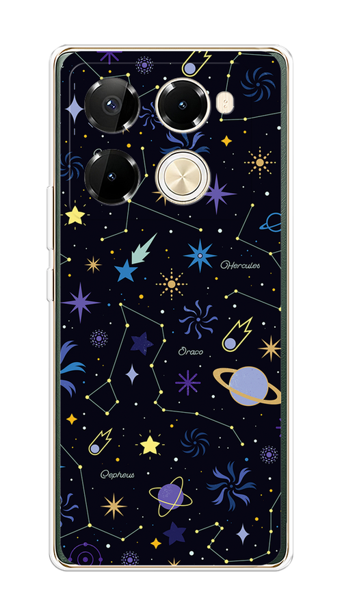

Чехол на Infinix Note 40 Pro 5G/Note 40 Pro Plus "Цветной космос", Желтый, 3105950-1