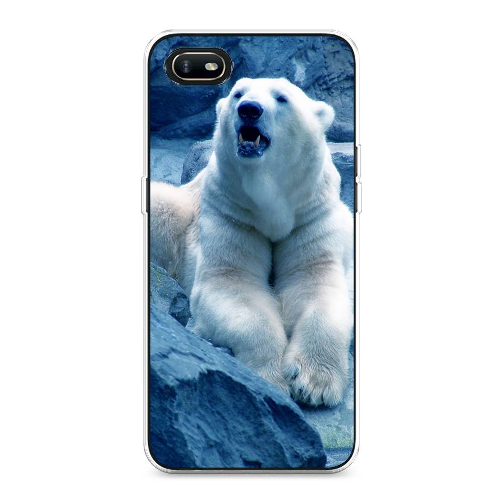 

Чехол для Oppo A1k "Белый медведь", Голубой;белый, 252150-1