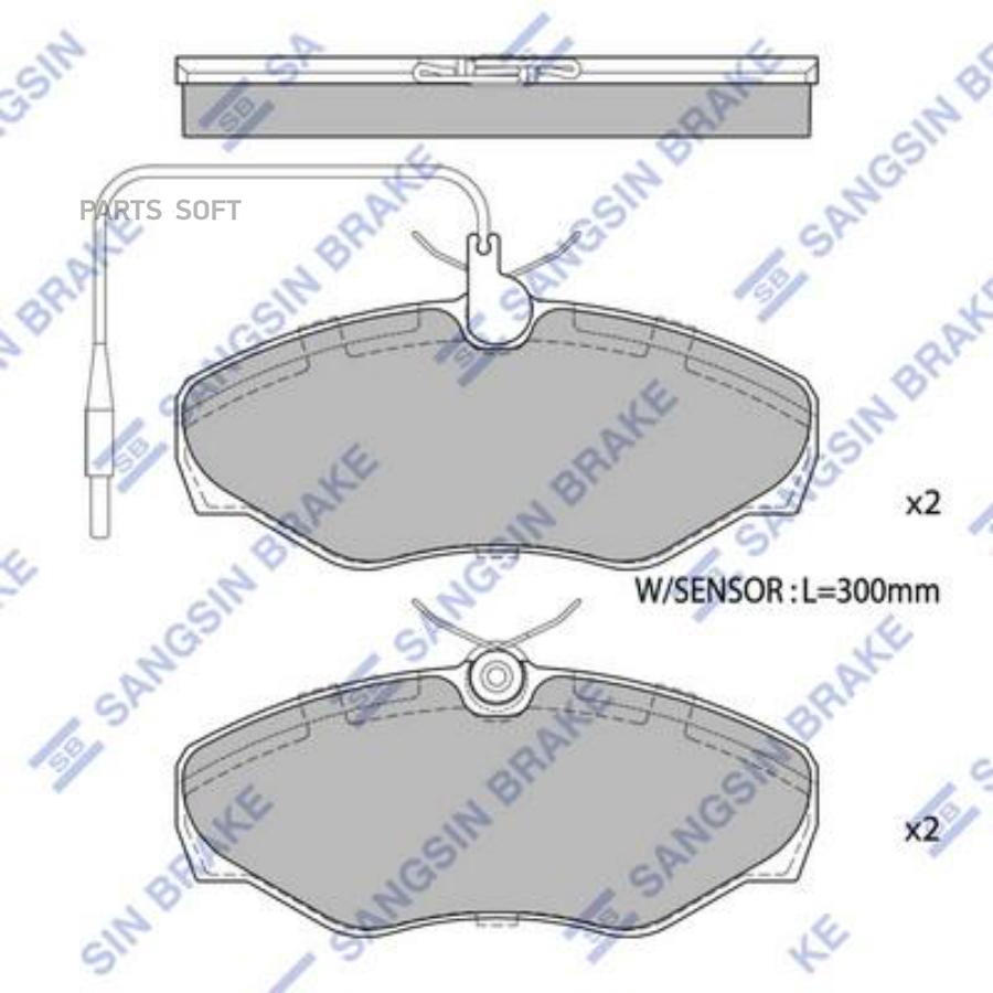 

Тормозные колодки Sangsin brake sp4082