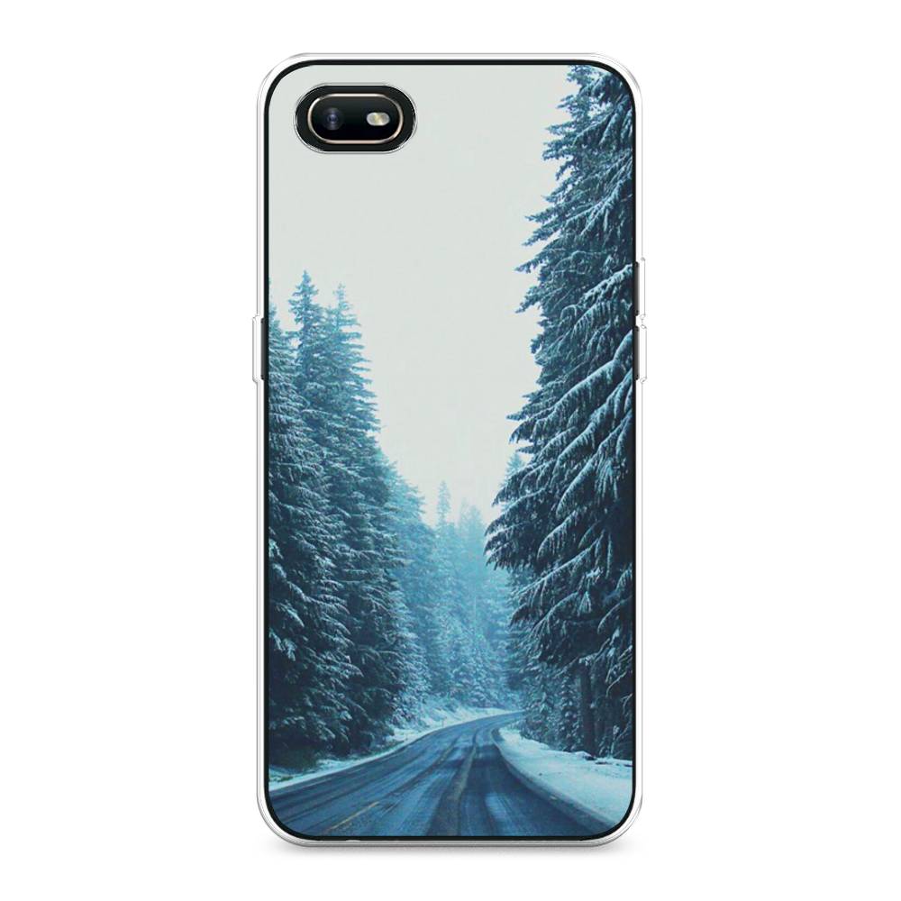 

Чехол для Oppo A1k "Зима 9", Бежевый;голубой;черный, 252150-2