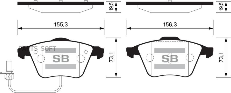 

Тормозные колодки Sangsin brake передние SP2112F
