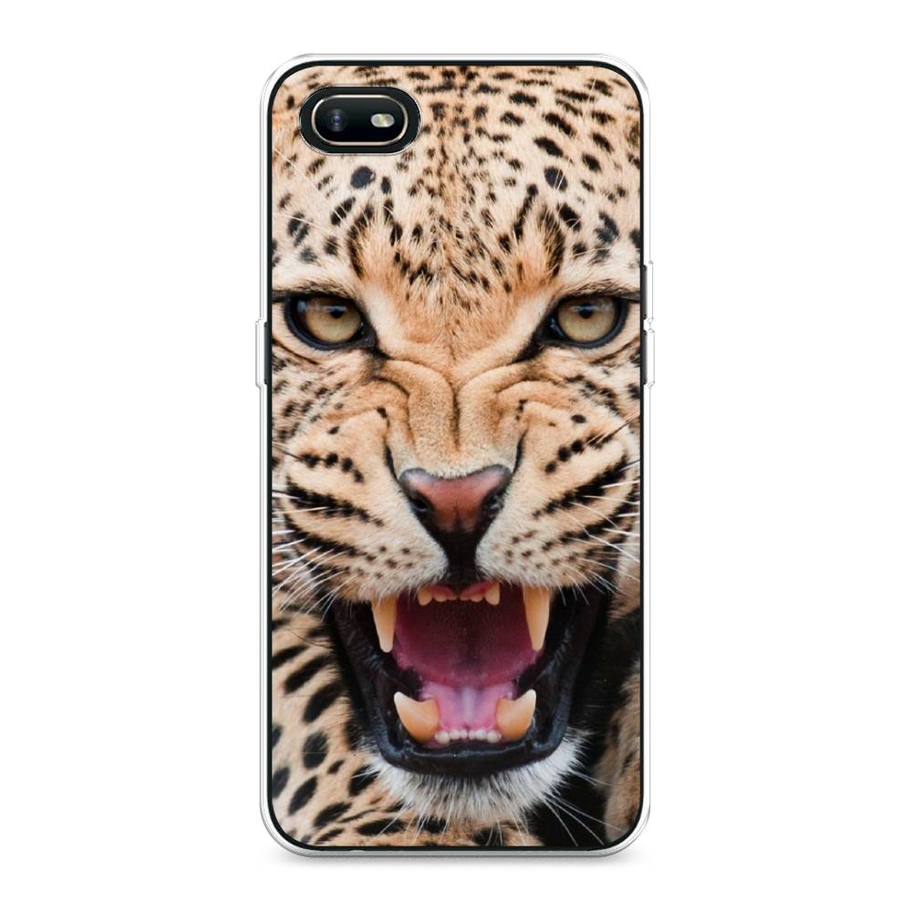 

Чехол для Oppo A1k "Леопард 3d", Бежевый;черный, 252150-6