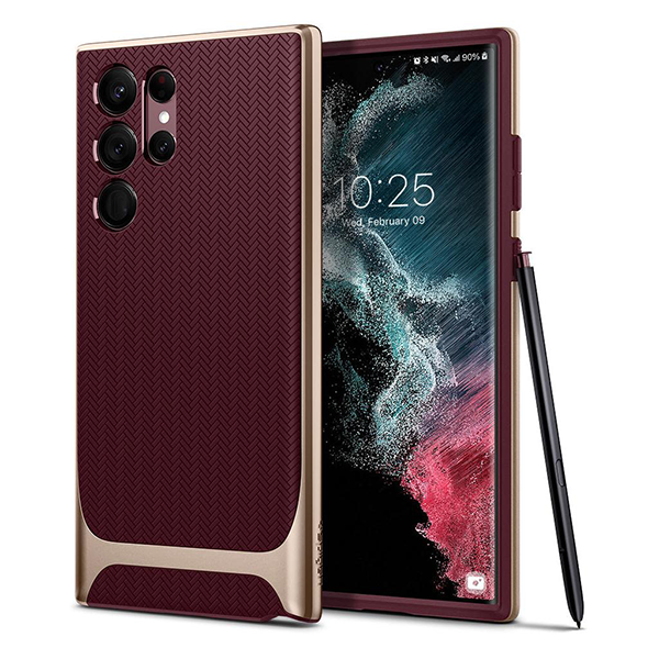 

Чехол Spigen Neo Hybrid для Samsung Galaxy S22 Ultra 5G, (ACS04382) бордовый, Красный, Neo Hybrid