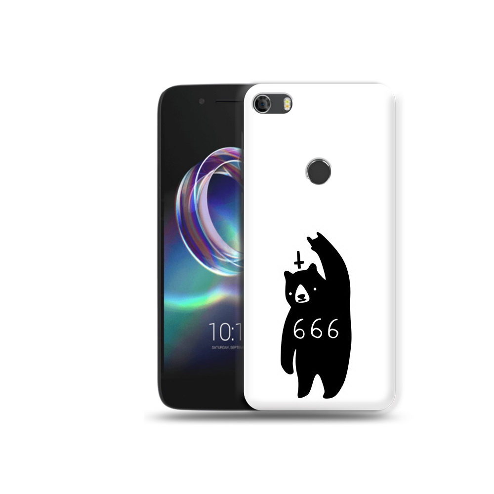 

Чехол MyPads Tocco для Alcatel Idol 5 медведь 666 (PT82010.678.462), Прозрачный, Tocco