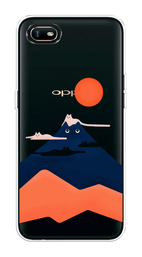 

Чехол на Oppo A1k "Кот-гора", Черный;оранжевый, 252150-4