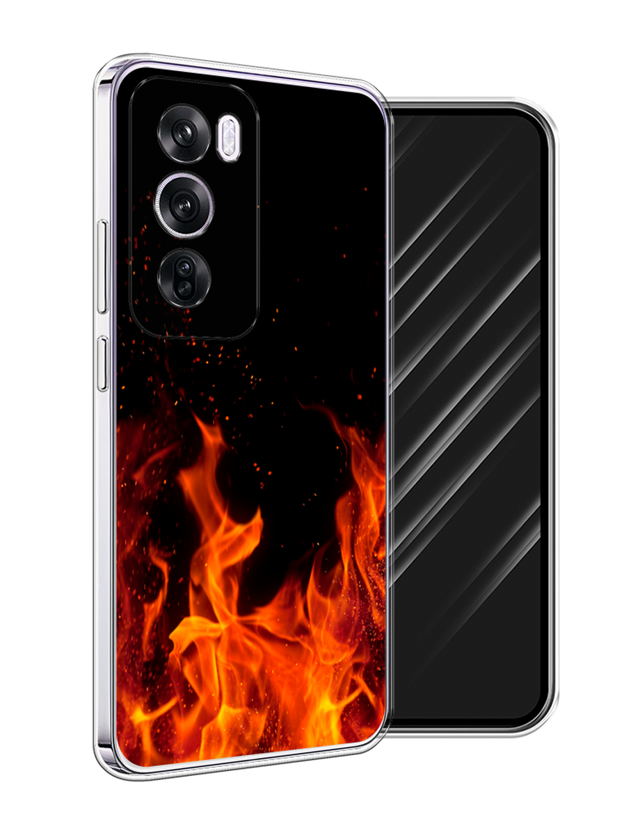 

Чехол Awog на Oppo Reno 12 Pro "Все в огне", Оранжевый;черный, 2517150-1