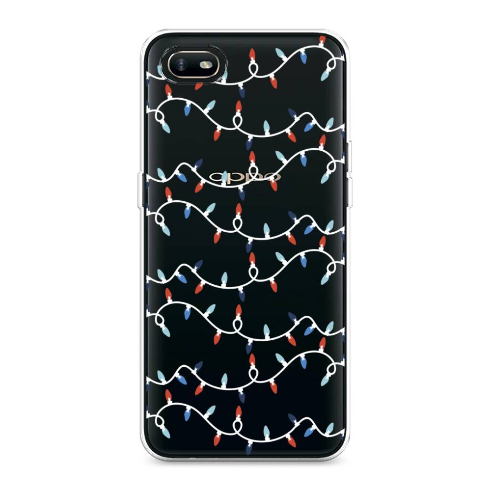 

Чехол для Oppo A1k "Разноцветная гирлянда", Белый;красный;синий, 252150-5
