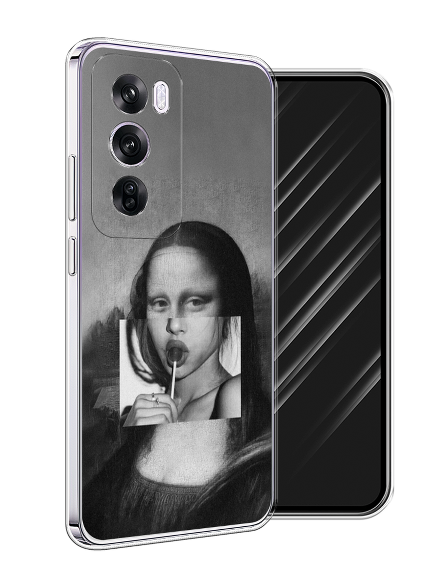 

Чехол Awog на Oppo Reno 12 Pro "Mona Lisa sucking lollipop", Серый, 2517150-1