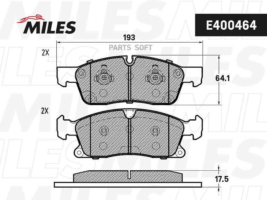 

Колодки тормозные MERCEDES-BENZ ML W166 250-350 11- передние LowMetallic 1шт