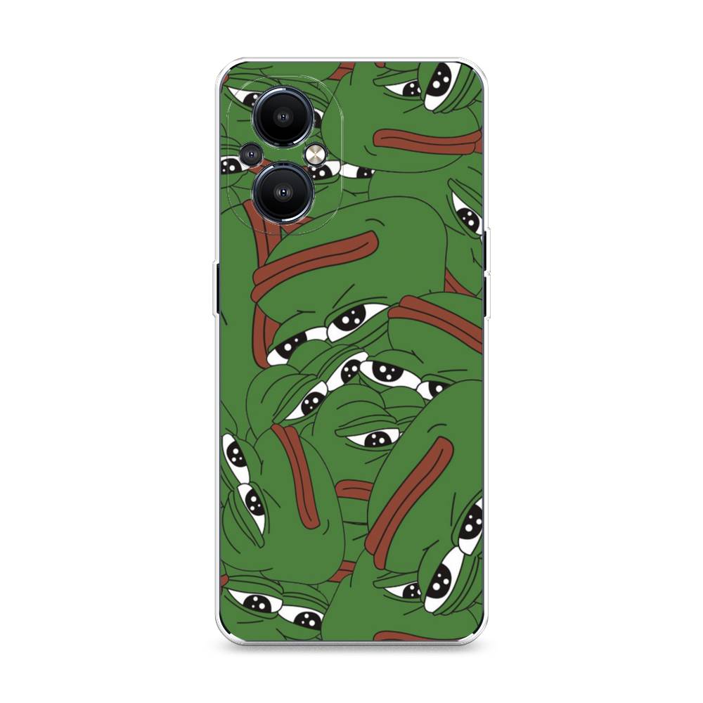 

Чехол Awog на OnePlus Nord N20 5G / ВанПлас Норд N20 5G "Печальный frog", Разноцветный, 152550-9