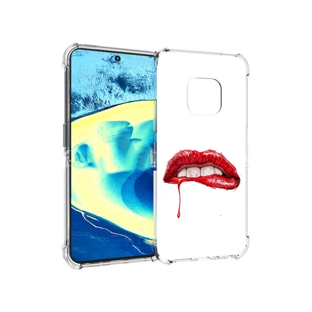 

Чехол MyPads Tocco для Nokia XR20 яркие красные губы (PT161671.111.706), Прозрачный, Tocco