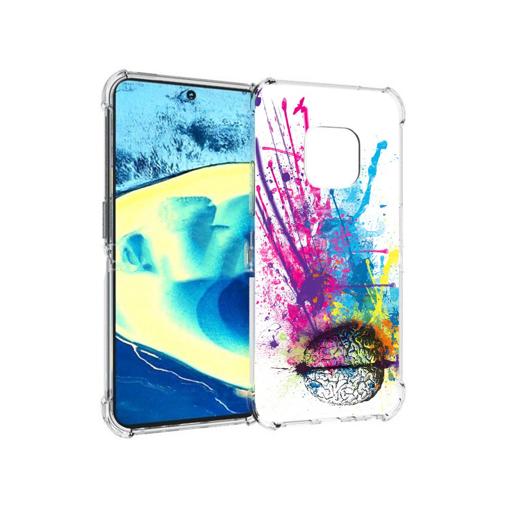 

Чехол MyPads Tocco для Nokia XR20 яркий красочный мозг (PT161671.111.710), Прозрачный, Tocco