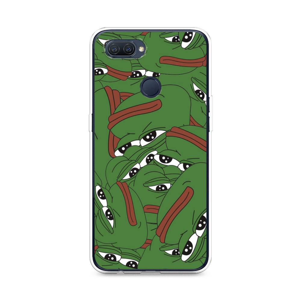 

Чехол Awog на Oppo A12 "Печальный frog", Разноцветный, 253450-9