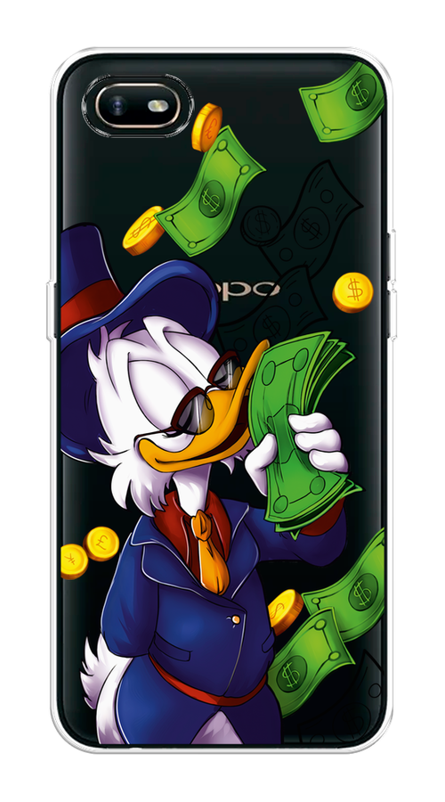 

Чехол на Oppo A1k "Scrooge McDuck with Money", Синий;зеленый;белый, 252150-6