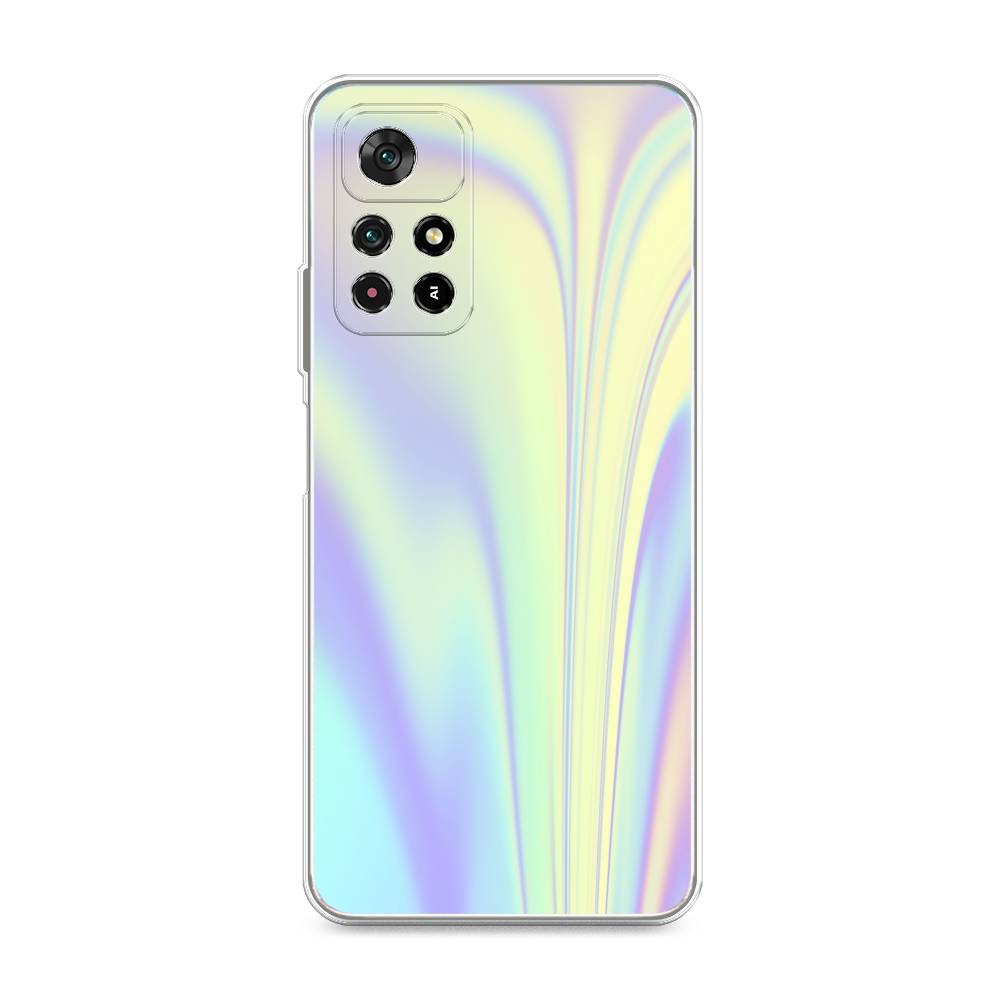 

Силиконовый чехол "Фиолетовая голограмма" на Xiaomi Redmi Note 11S 5G, Фиолетовая голограмма