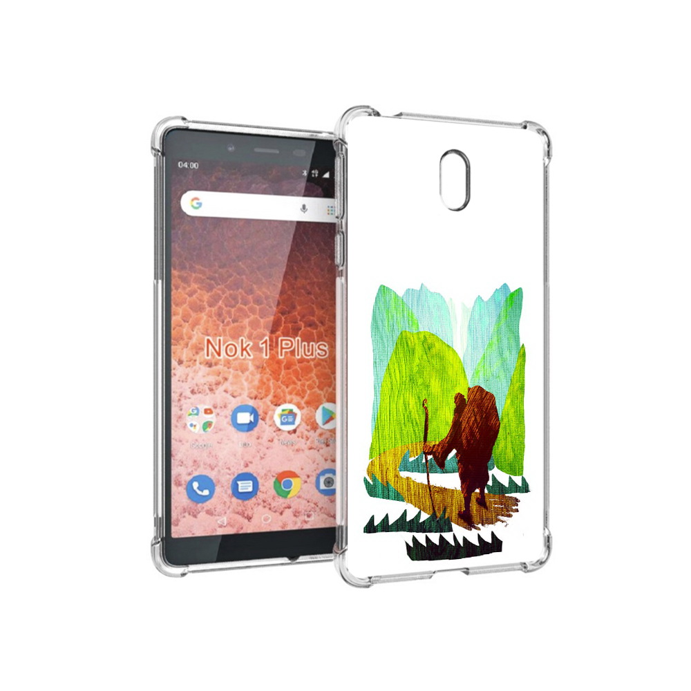 

Чехол MyPads Tocco для Nokia 1 Plus Лесная тропа (PT129147.112.106), Прозрачный, Tocco