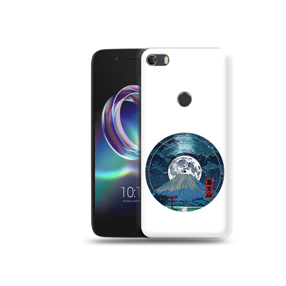 

Чехол MyPads Tocco для Alcatel Idol 5 нарисованная виниловая гора с луной, Прозрачный, Tocco