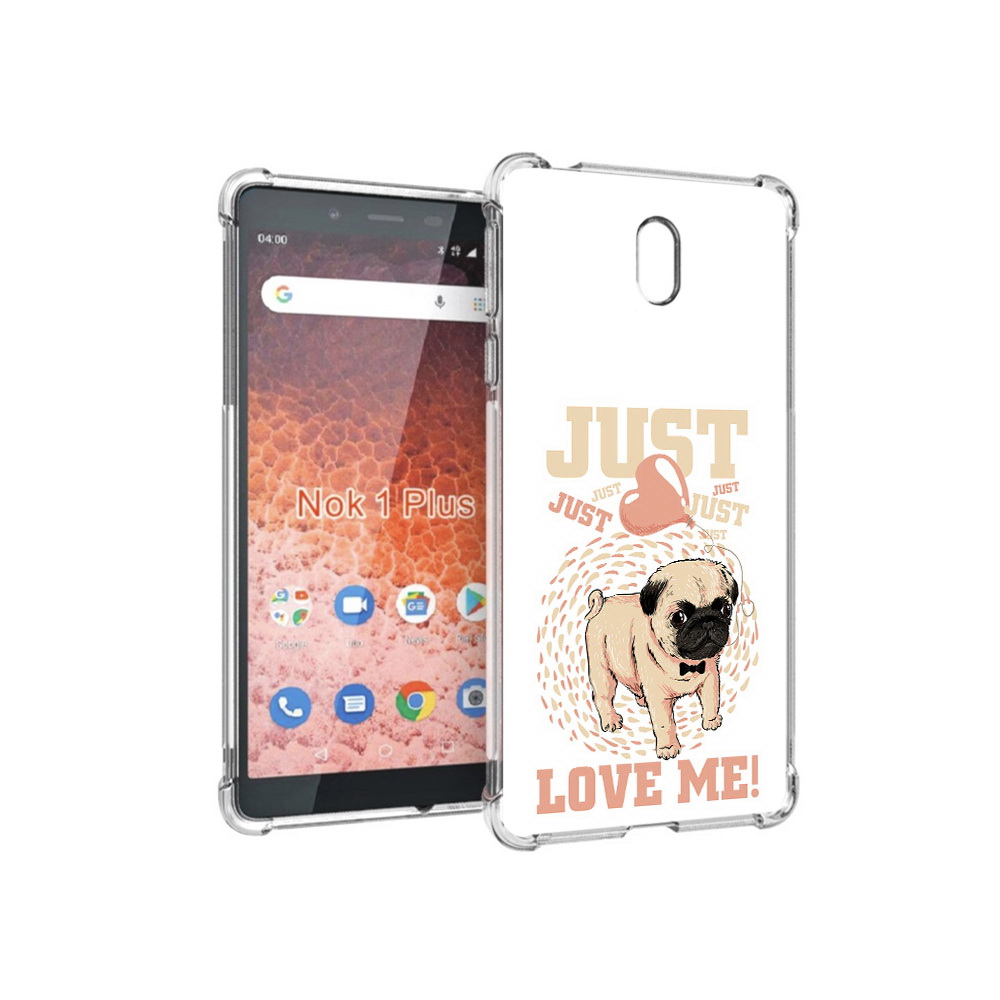 

Чехол MyPads Tocco для Nokia 1 Plus Люби меня (PT129147.112.109), Прозрачный, Tocco
