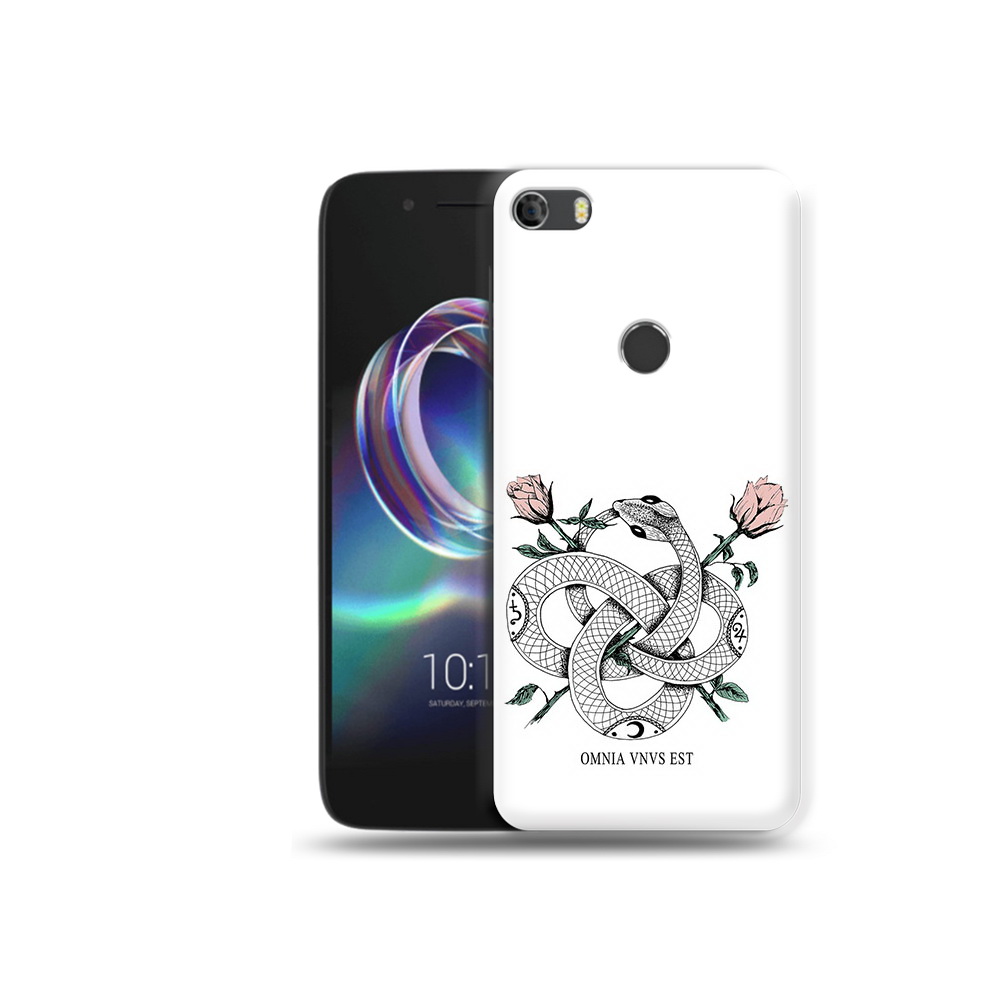 

Чехол MyPads Tocco для Alcatel Idol 5 нарисованная змея абстракция (PT82010.678.502), Прозрачный, Tocco